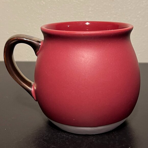 THRESHOLD Letter "L" Initial Monogram Rounded Maroon Stoneware Mug - Picture 6 of 14